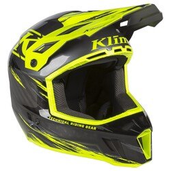 Klim F3 Carbon Pro Cross Motosiklet Kaskı Siyah / Sarı - 7