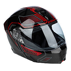 Klim GT-1 Expedition Çene Açılır Motosiklet Kaskı Siyah / Kırmızı - 7