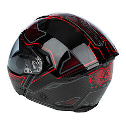 Klim GT-1 Expedition Çene Açılır Motosiklet Kaskı Siyah / Kırmızı - 8