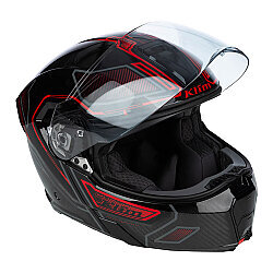 Klim GT-1 Expedition Çene Açılır Motosiklet Kaskı Siyah / Kırmızı - 9