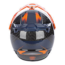 Klim Krios Pro Carbon Echo Adv Rally Motosiklet Kaskı Siyah / Oranj - 6