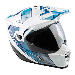 Klim Krios Pro Carbon Spectrum Adv Rally Motosiklet Kaskı Beyaz / Mavi - 7