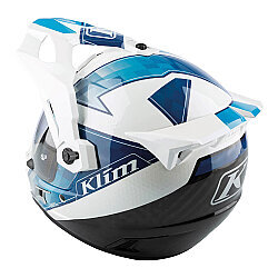 Klim Krios Pro Carbon Spectrum Adv Rally Motosiklet Kaskı Beyaz / Mavi - 8