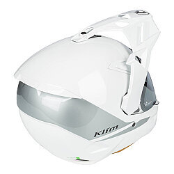 Klim X1 Alpha Carbon Concept Korumalı ADV Motosiklet Kaskı Beyaz / Sarı - Klim (1)