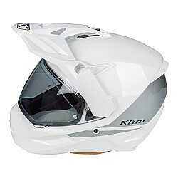 Klim X1 Alpha Carbon Concept Korumalı ADV Motosiklet Kaskı Beyaz / Sarı - 3