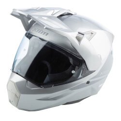 Klim X1 Alpha Carbon Korumalı ADV Motosiklet Kaskı Gümüş / Gri - Klim