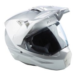 Klim X1 Alpha Carbon Korumalı ADV Motosiklet Kaskı Gümüş / Gri - 7