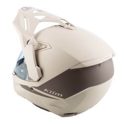 Klim X1 Alpha Carbon Korumalı ADV Motosiklet Kaskı Krem / Kahverengi - 8