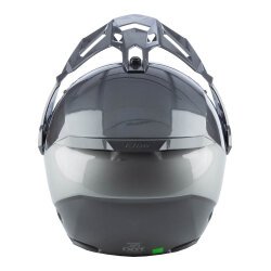 Klim X1 Alpha Carbon Korumalı ADV Motosiklet Kaskı Metalik Gri / Gri - 6