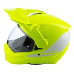 Klim X1 Alpha Carbon Korumalı ADV Motosiklet Kaskı Sarı / Beyaz - 3