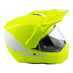 Klim X1 Alpha Carbon Korumalı ADV Motosiklet Kaskı Sarı / Beyaz - 4