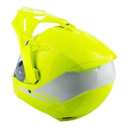 Klim X1 Alpha Carbon Korumalı ADV Motosiklet Kaskı Sarı / Beyaz - 8