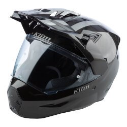 Klim X1 Alpha Carbon Patroit Korumalı ADV Motosiklet Kaskı Metalik Siyah - Klim