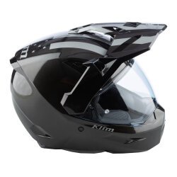 Klim X1 Alpha Carbon Patroit Korumalı ADV Motosiklet Kaskı Metalik Siyah - 4