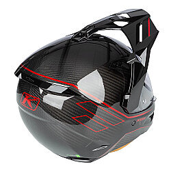 Klim X1 Alpha Carbon Quanta ADV Motosiklet Kaskı Siyah / Kırmızı - Klim (1)