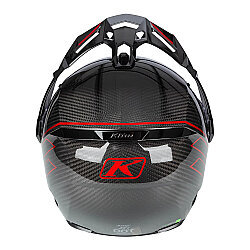 Klim X1 Alpha Carbon Quanta ADV Motosiklet Kaskı Siyah / Kırmızı - 6