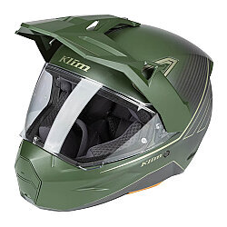Klim X1 Alpha Carbon Quanta ADV Motosiklet Kaskı Siyah / Yeşil - Klim