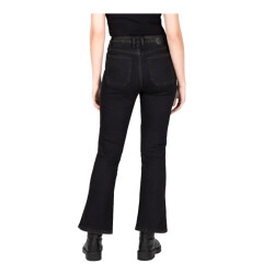 Knox Cartmel Korumalı Denim Kadın Motosiklet Pantolonu (Kısa Bacak) Siyah - 3