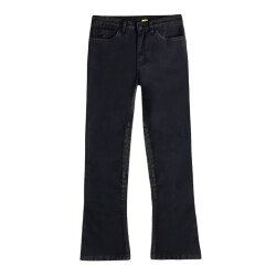 Knox Cartmel Korumalı Denim Kadın Motosiklet Pantolonu (Kısa Bacak) Siyah - 1