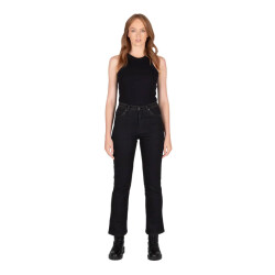 Knox Cartmel Korumalı Denim Kadın Motosiklet Pantolonu (Kısa Bacak) Siyah - 2