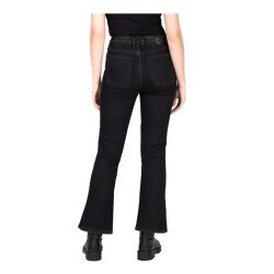 Knox Cartmel Korumalı Denim Kadın Motosiklet Pantolonu (Kısa Bacak) Siyah - 3