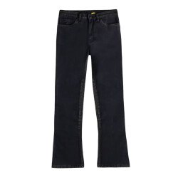 Knox Cartmel Korumalı Denim Kadın Motosiklet Pantolonu (Kısa Bacak) Siyah - 1