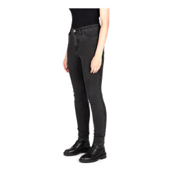 Knox Colton Skinny-Fit Korumalı Denim Kadın Motosiklet Pantolonu Koyu Gri - 4