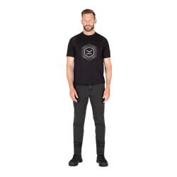 Knox Colton Slim Korumalı Denim Motosiklet Pantolonu (Kısa Bacak) Koyu Gri - 2