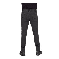 Knox Colton Slim Korumalı Denim Motosiklet Pantolonu (Kısa Bacak) Koyu Gri - 4