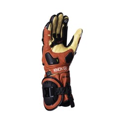 Knox Handroid (MK4) Korumalı Deri Motosiklet Eldiveni Kırmızı / Beyaz - 7