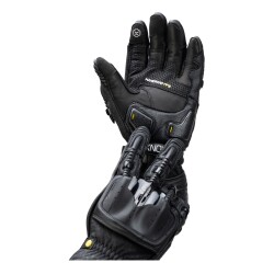 Knox Handroid (MK5) Korumalı Deri Motosiklet Eldiveni Siyah - 8