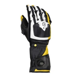 Knox Handroid MK5 Korumalı Deri Motosiklet Eldiveni Siyah / Sarı - 1