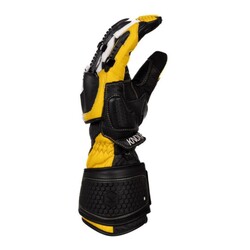 Knox Handroid MK5 Korumalı Deri Motosiklet Eldiveni Siyah / Sarı - 3
