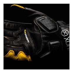 Knox Handroid MK5 Korumalı Deri Motosiklet Eldiveni Siyah / Sarı - 4