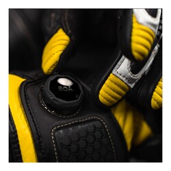 Knox Handroid MK5 Korumalı Deri Motosiklet Eldiveni Siyah / Sarı - 6