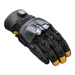 Knox Handroid Pod MK5 Kısa Korumalı Deri Motosiklet Eldiveni Siyah / Kahve - 3