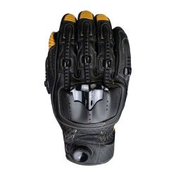 Knox Handroid Pod MK5 Kısa Korumalı Deri Motosiklet Eldiveni Siyah / Kahve - 1