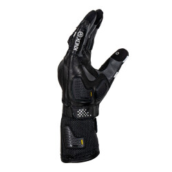 Knox Oulton Korumalı Deri Motosikleçi Eldiveni Siyah / Beyaz - 3