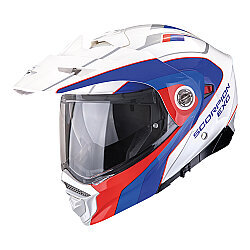 Scorpion ADX-2 Kamps Adv Motosiklet Kaskı Beyaz / Kırmızı / Mavi - Scorpion