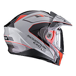 Scorpion ADX-2 Kamps Adv Motosiklet Kaskı Gri / Kırmızı - 3