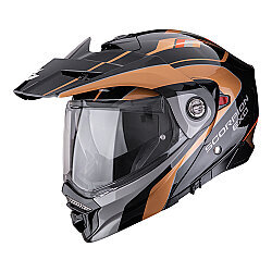 Scorpion ADX-2 Kamps Adv Motosiklet Kaskı Siyah / Bakır - Scorpion