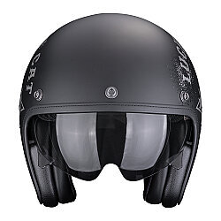 Scorpion Belfast Evo Hangar Fast Açık Motosiklet Kaskı Siyah / Gümüş - Scorpion (1)