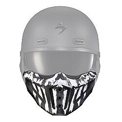 Scorpion EXO COMBAT Evo Marauder Maske Mat Siyah / Beyaz - 2