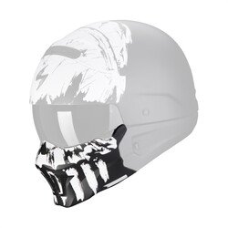 Scorpion Combat Evo Marauder Maske Mat Siyah / Beyaz - Scorpion