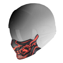Scorpion EXO COMBAT Evo Samurai Maske Mat Siyah / Kırmızı - Scorpion