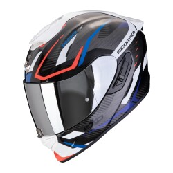 Scorpion EXO 1400 Evo II Air Accord Kapalı Motosiklet Kaskı Siyah / Mavi / Beyaz - Scorpion