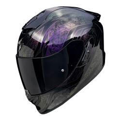 Scorpion EXO 1400 Evo II Air Fantasy Kapalı Motosiklet Kaskı Siyah / Gri / Mor - 1