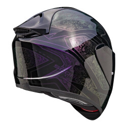 Scorpion EXO 1400 Evo II Air Fantasy Kapalı Motosiklet Kaskı Siyah / Gri / Mor - 3