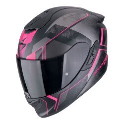 Scorpion EXO 1400 Evo II Air Intensio Kapalı Motosiklet Kaskı Mat Siyah / Pembe 