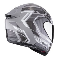 Scorpion EXO 1400 Evo II Air Linart Kapalı Motosiklet Kaskı Gri / Beyaz - 2